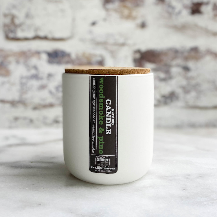 Picture of Turnrow woodsmoke & pine candle